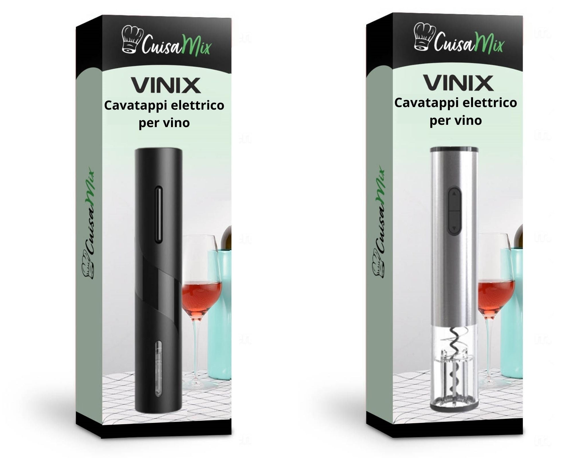 Vinix - Cavatappi Elettrico per Vino (+4 accessori GRATUITI)