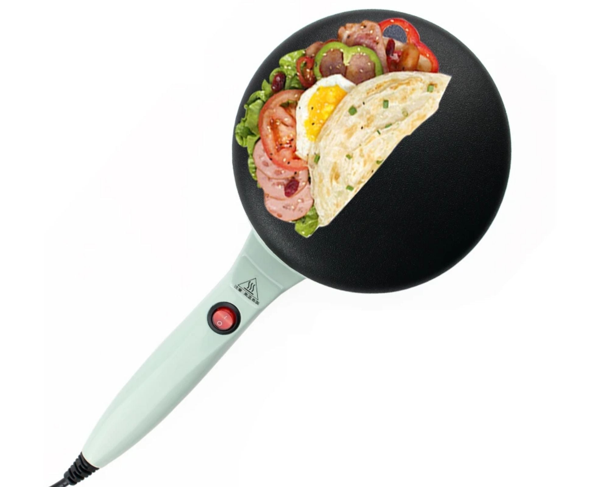 Crepix - Macchina per crepes elettrica (+ 1 ciotola per pancake e 1 frusta GRATUITI)