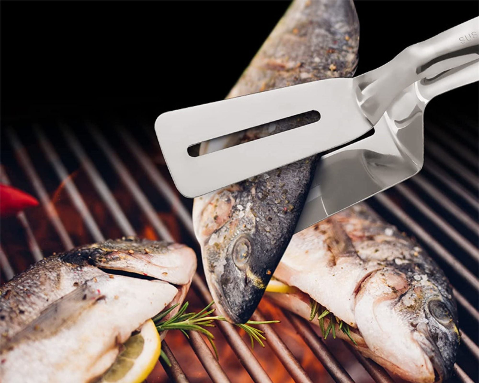Grillix - Pinza per grigliare in acciaio inox